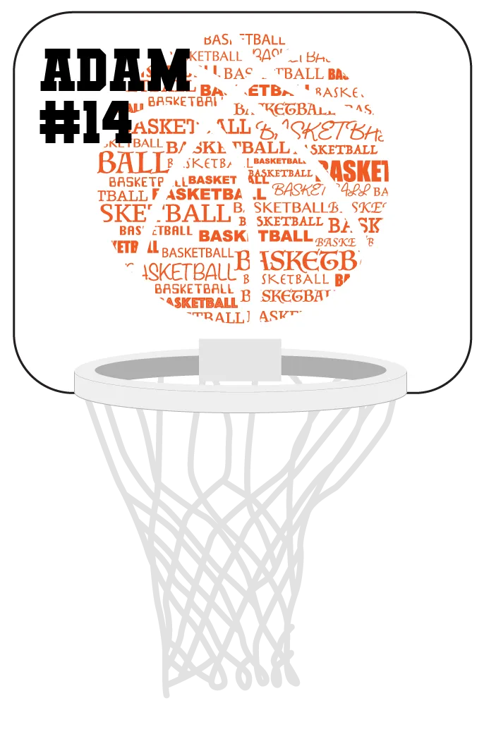 Personalized Mini Basketball Hoop