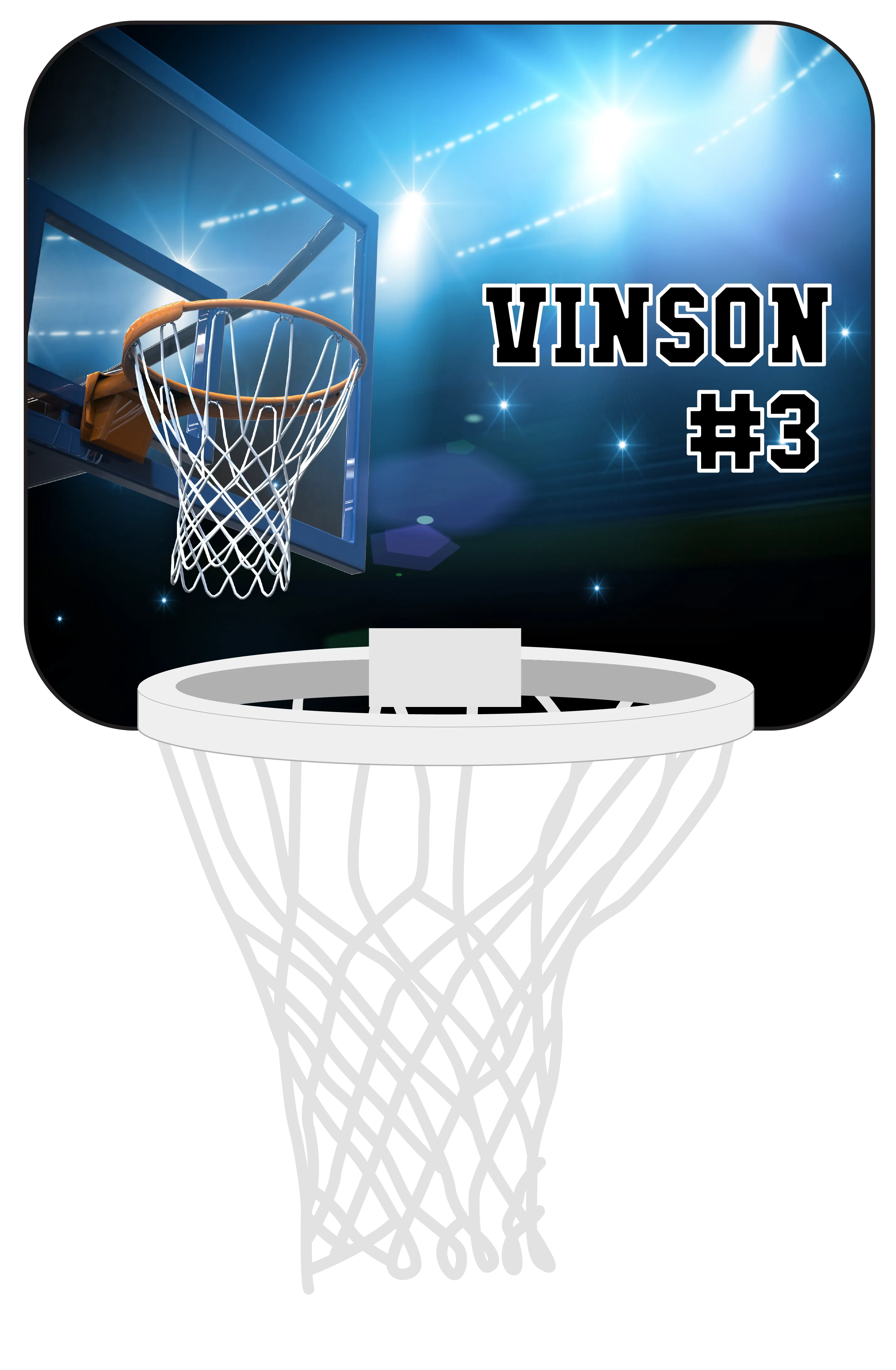 Personalized Mini Basketball Hoop