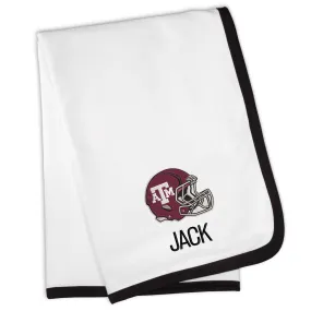 Personalized Texas A&M Aggies Helmet Blanket