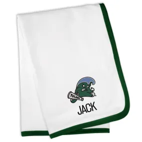 Personalized Tulane Green Wave Blanket