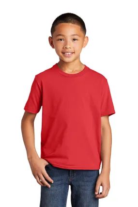 Port & Company Youth Fan Favorite Short Sleeve Crewneck T-Shirt - Bright Red