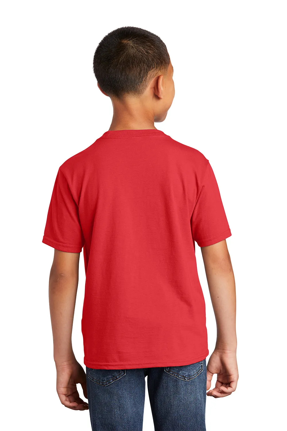 Port & Company Youth Fan Favorite Short Sleeve Crewneck T-Shirt - Bright Red