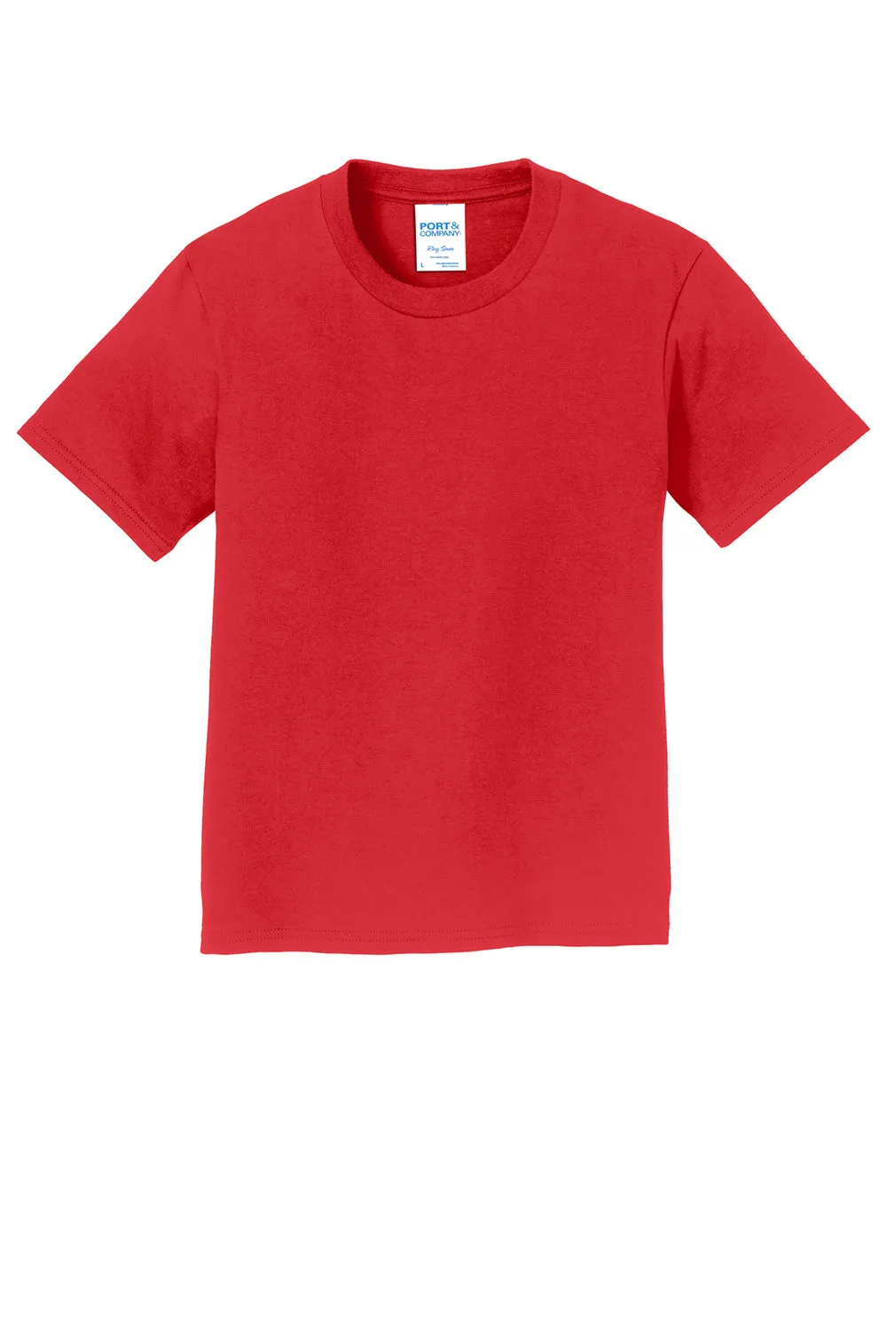 Port & Company Youth Fan Favorite Short Sleeve Crewneck T-Shirt - Bright Red