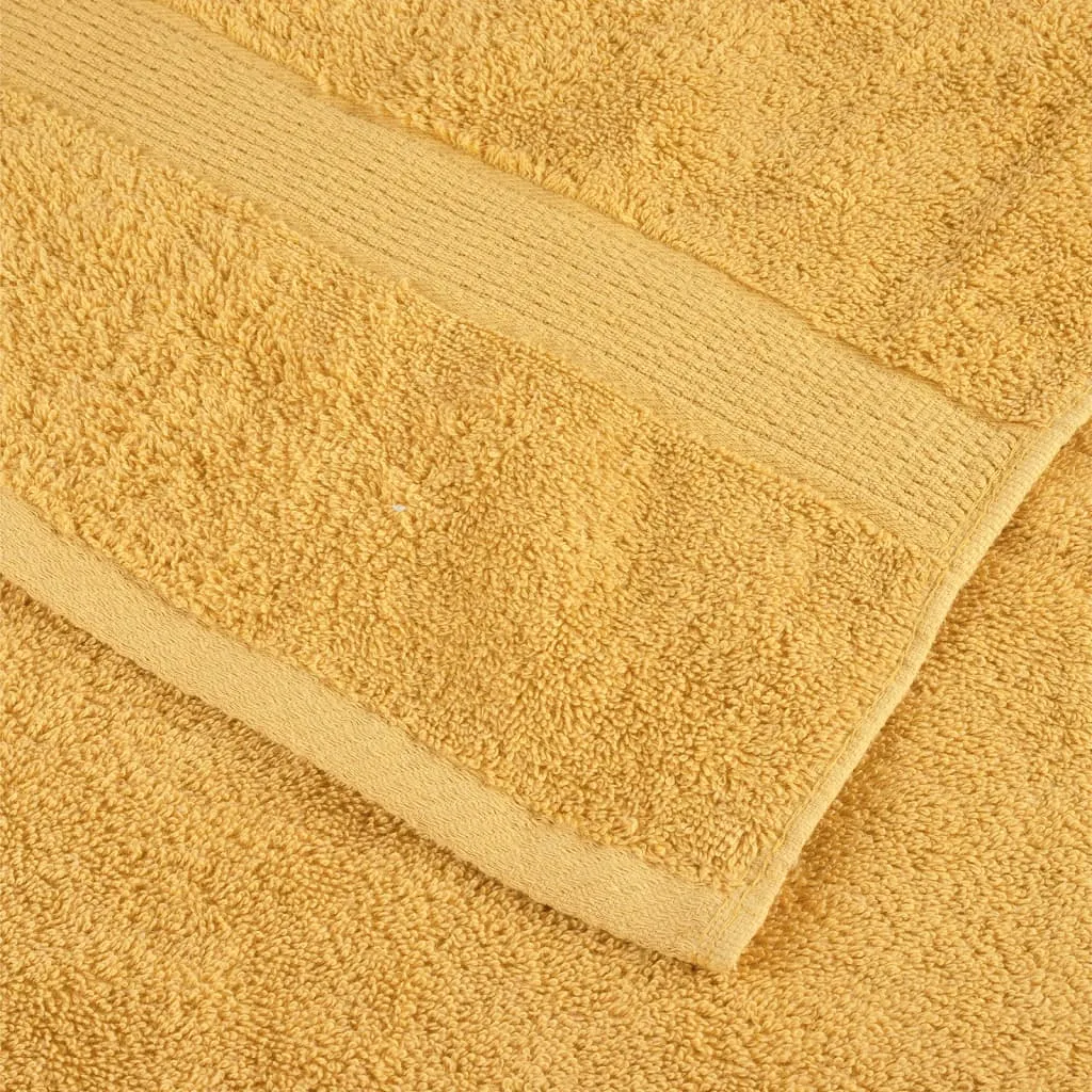 Premium Bath Towels SOLUND 10pcs Gold 100x150cm 600gsm