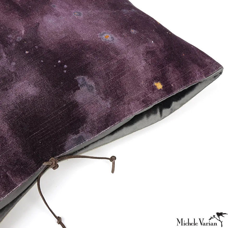 Printed Velvet Pillow Cloudy Dusk 20x20