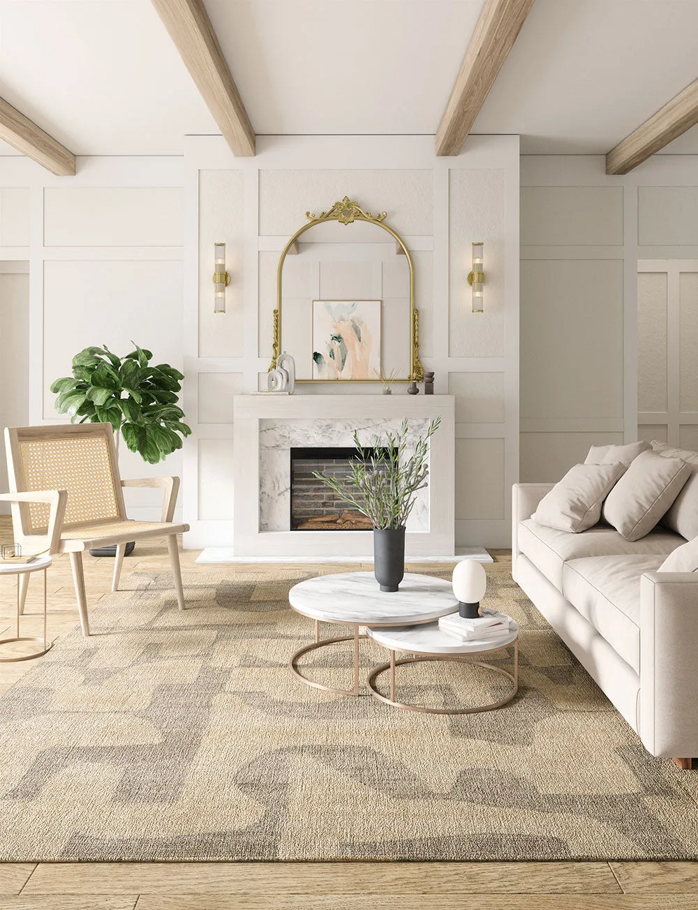 Puzla Natural Beige Rug - Second Love