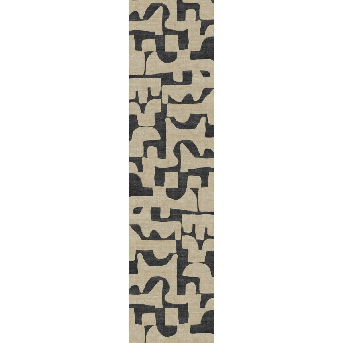 Puzla Natural Black Rug - Second Love