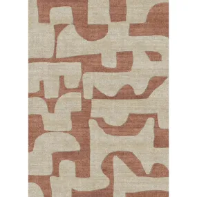 Puzla Orange Natural Rug