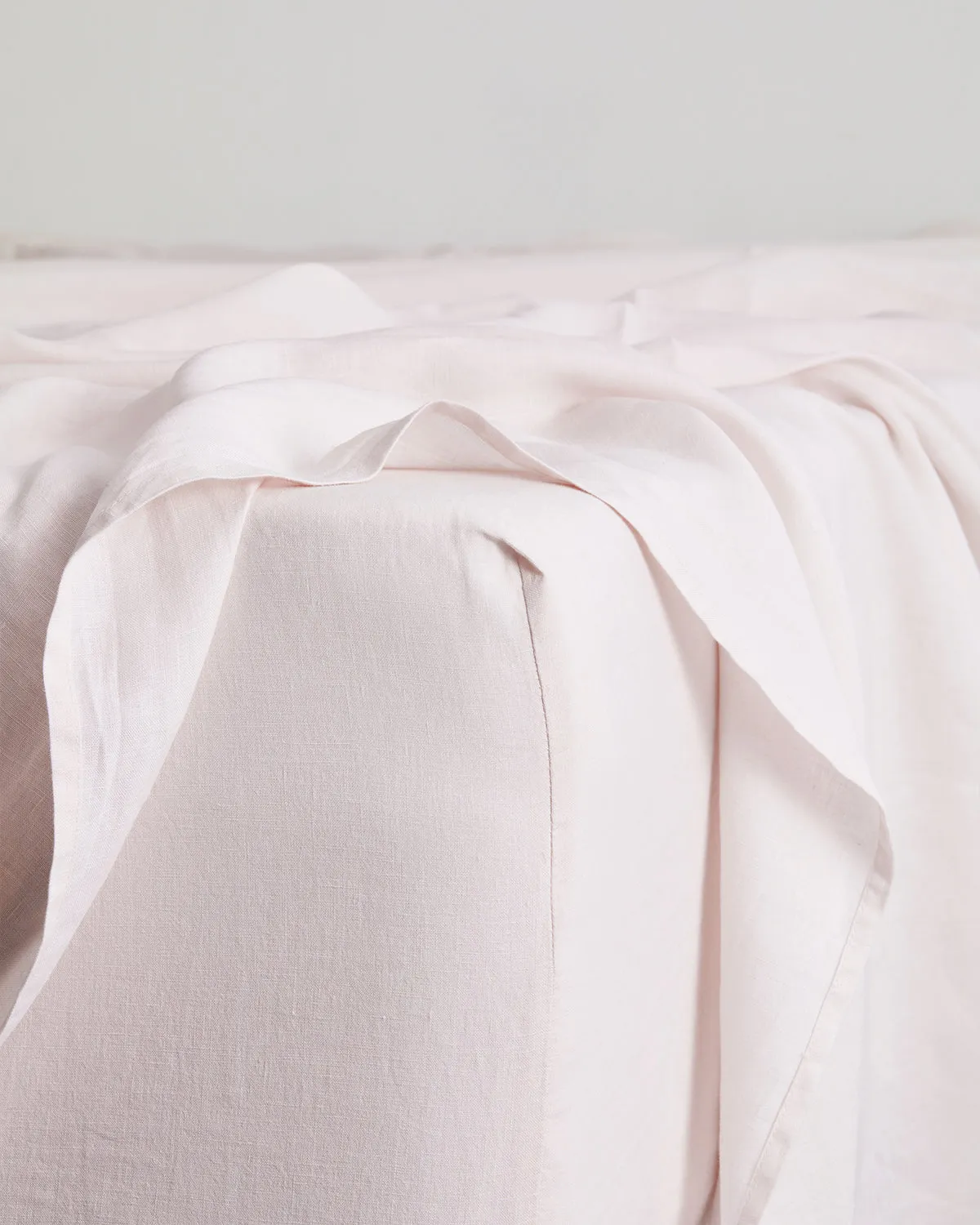 Rosewater 100% French Flax Linen Fitted Sheet