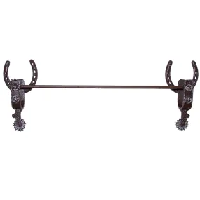 Rustic Spur Bathroom Towel Bar