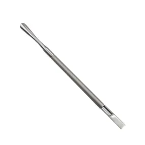 Satin Round Cuticle Pusher & Flat Scraper