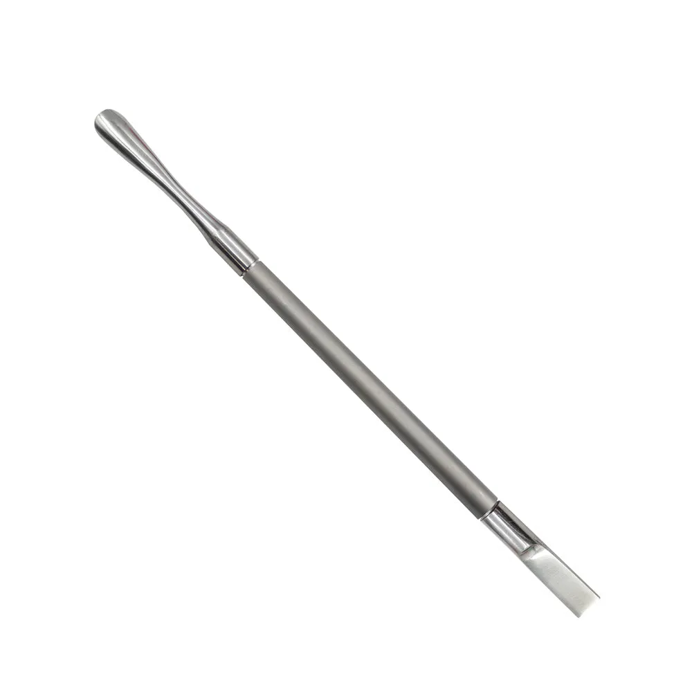 Satin Round Cuticle Pusher & Flat Scraper