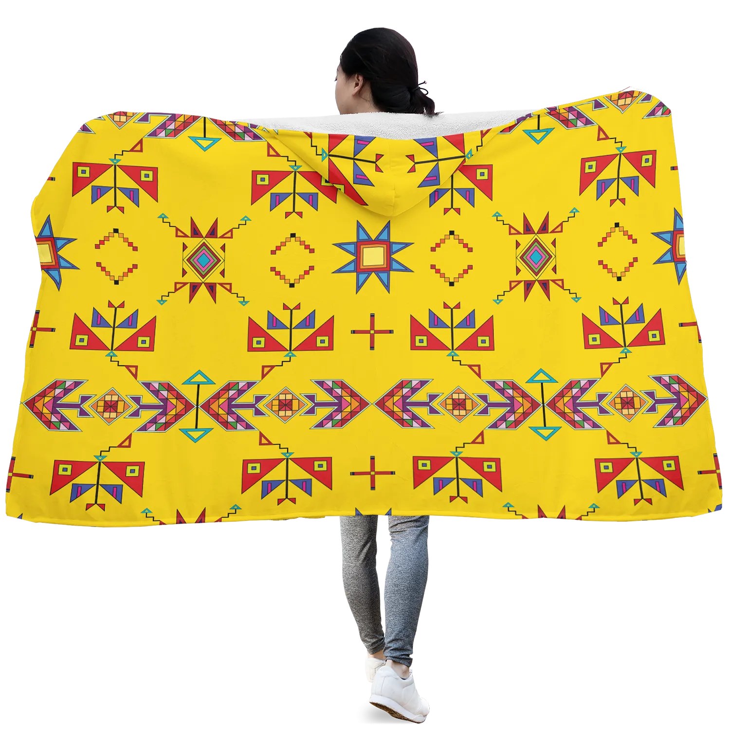 Scattered Generations Maize Hooded Blanket