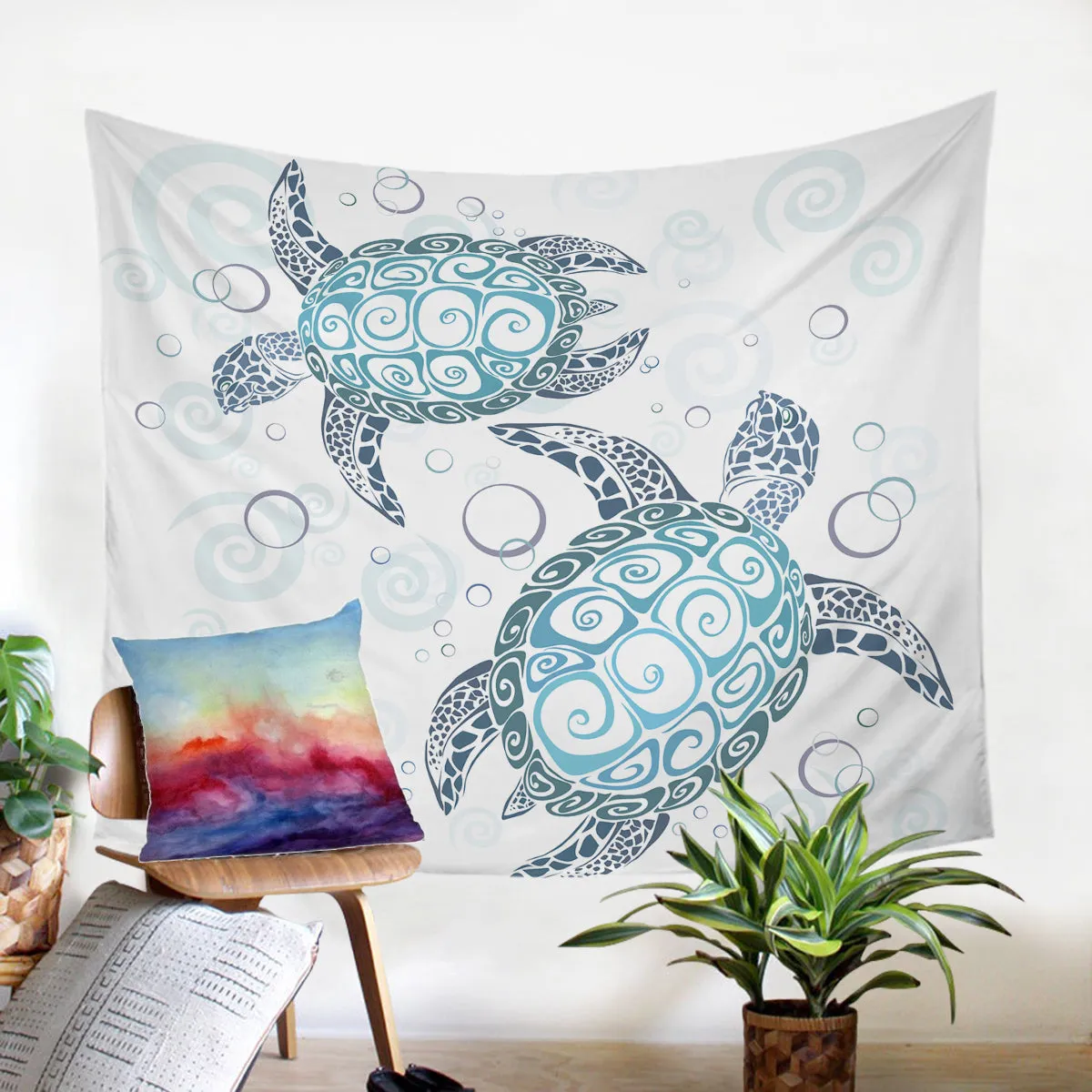 Sea Turtle Twist Tapestry