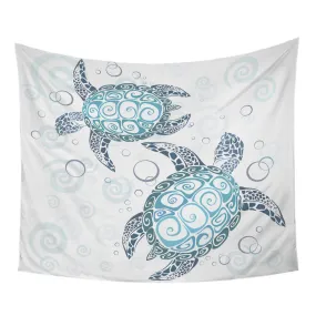 Sea Turtle Twist Tapestry