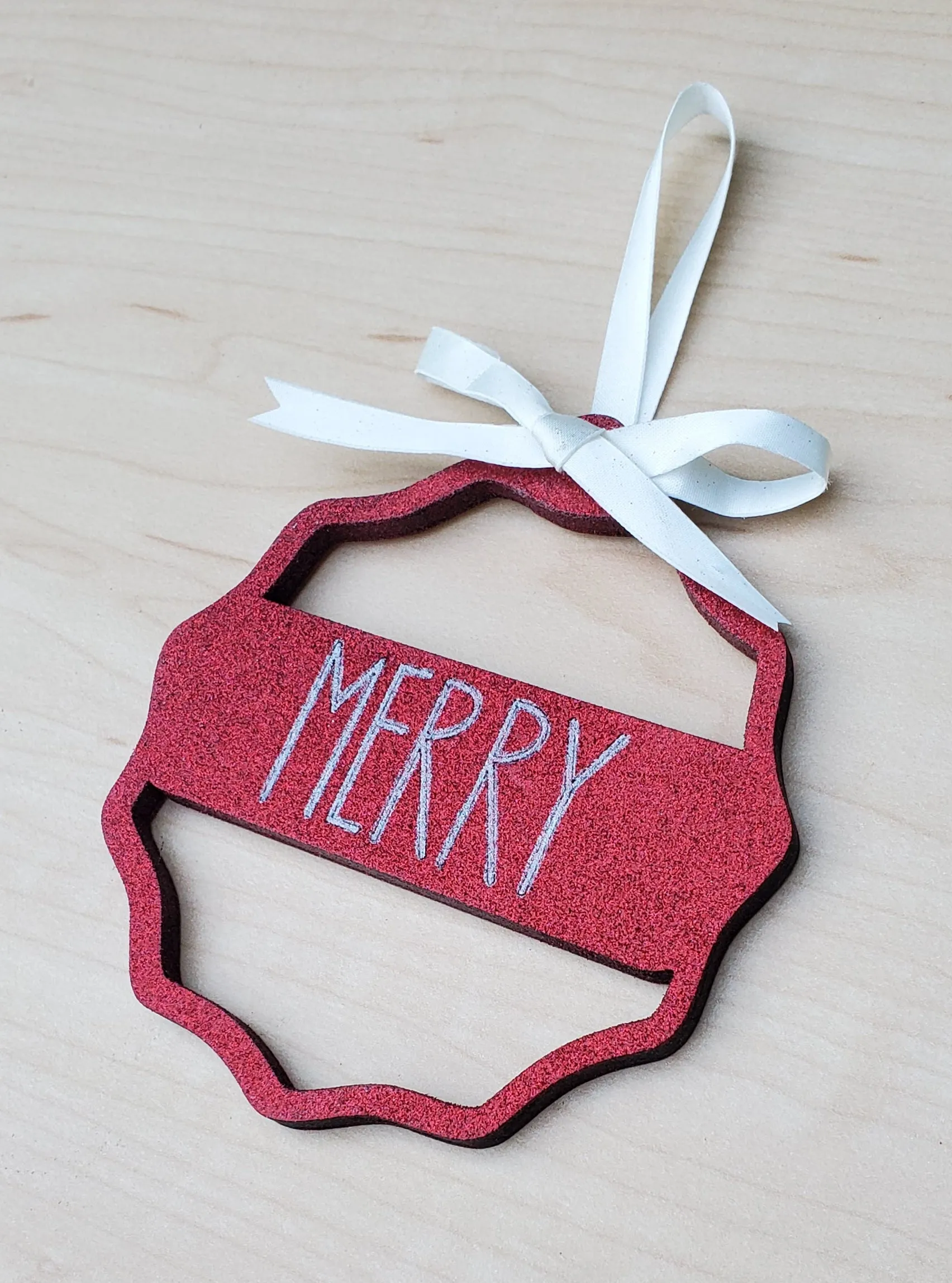 Set of 12 Farmhouse Christmas Ornament SVG Laser Ready Files