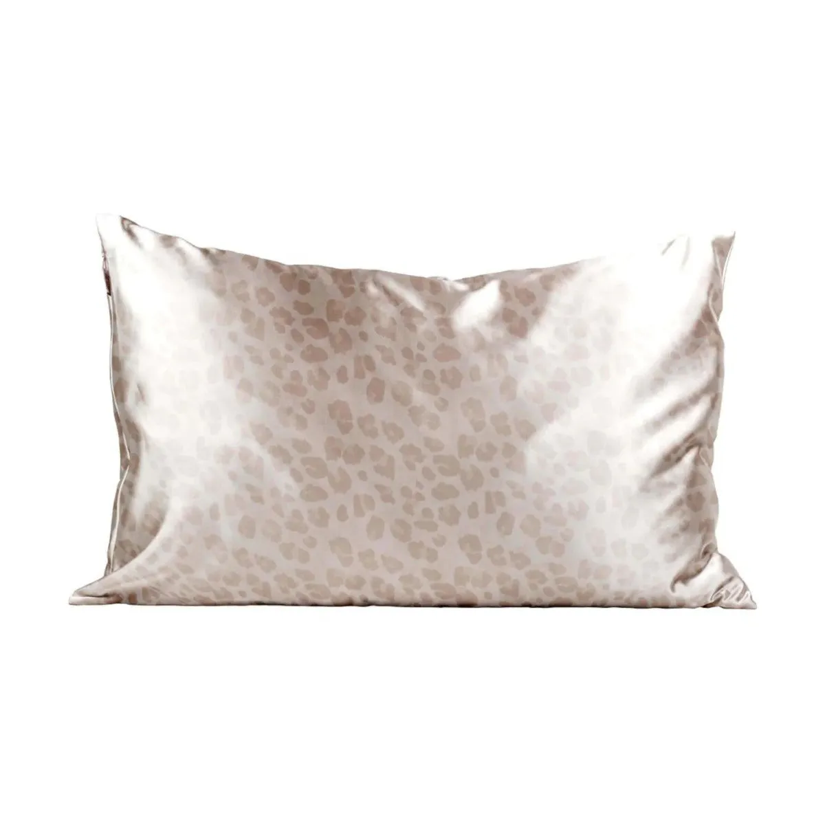 Silk Magnolia Sand Leopard Silk Pillowcase