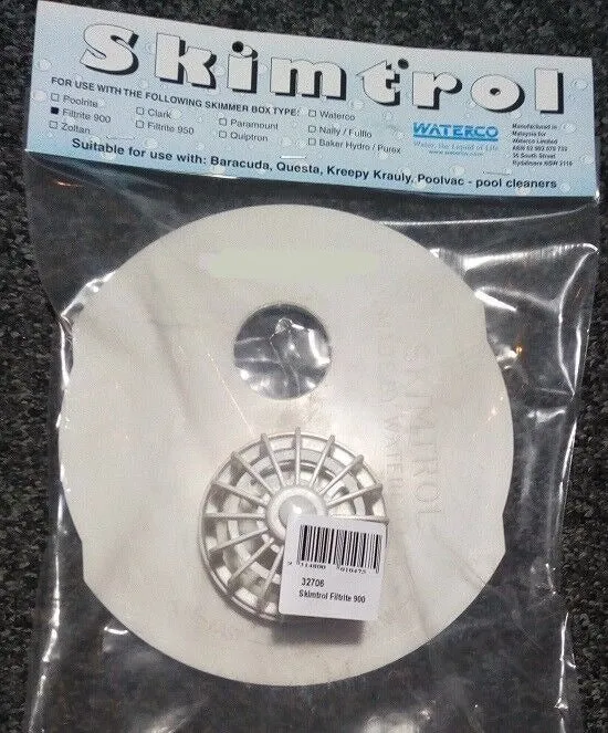 Skimtrol Filtrite 900 Control Vacuum Plate 32706