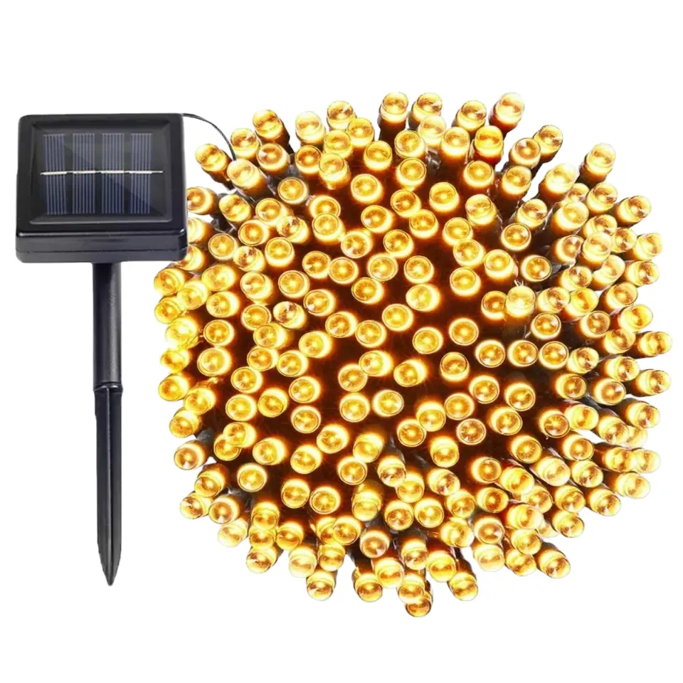 Solar LED Outdoor Waterproof Garden String Fairy Lights - 8 Modes