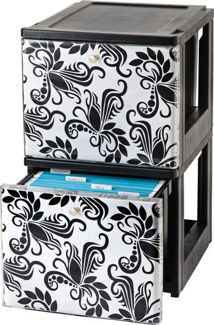 Stacking File Storage Drawer with Design