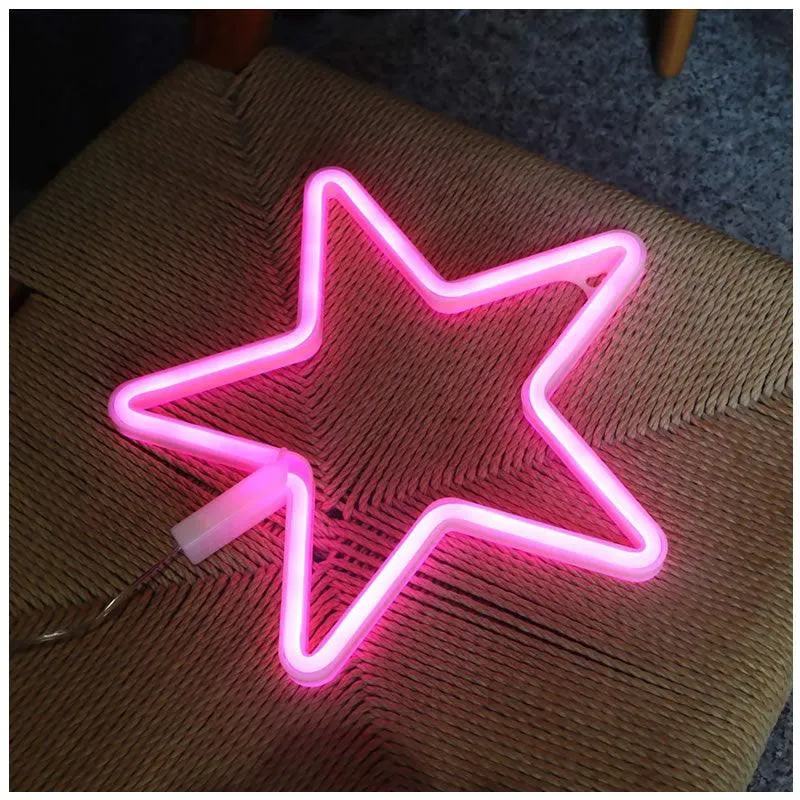 Star Sign Home Decoration LED Modeling Lamp FA-A8 RED