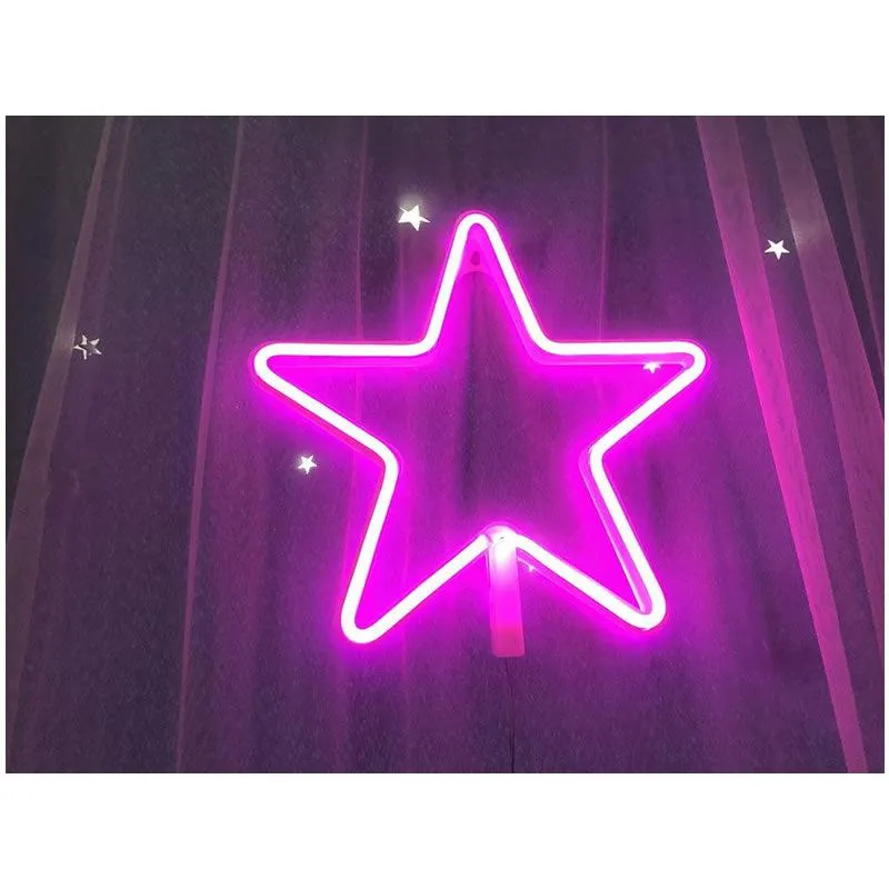 Star Sign Home Decoration LED Modeling Lamp FA-A8 RED