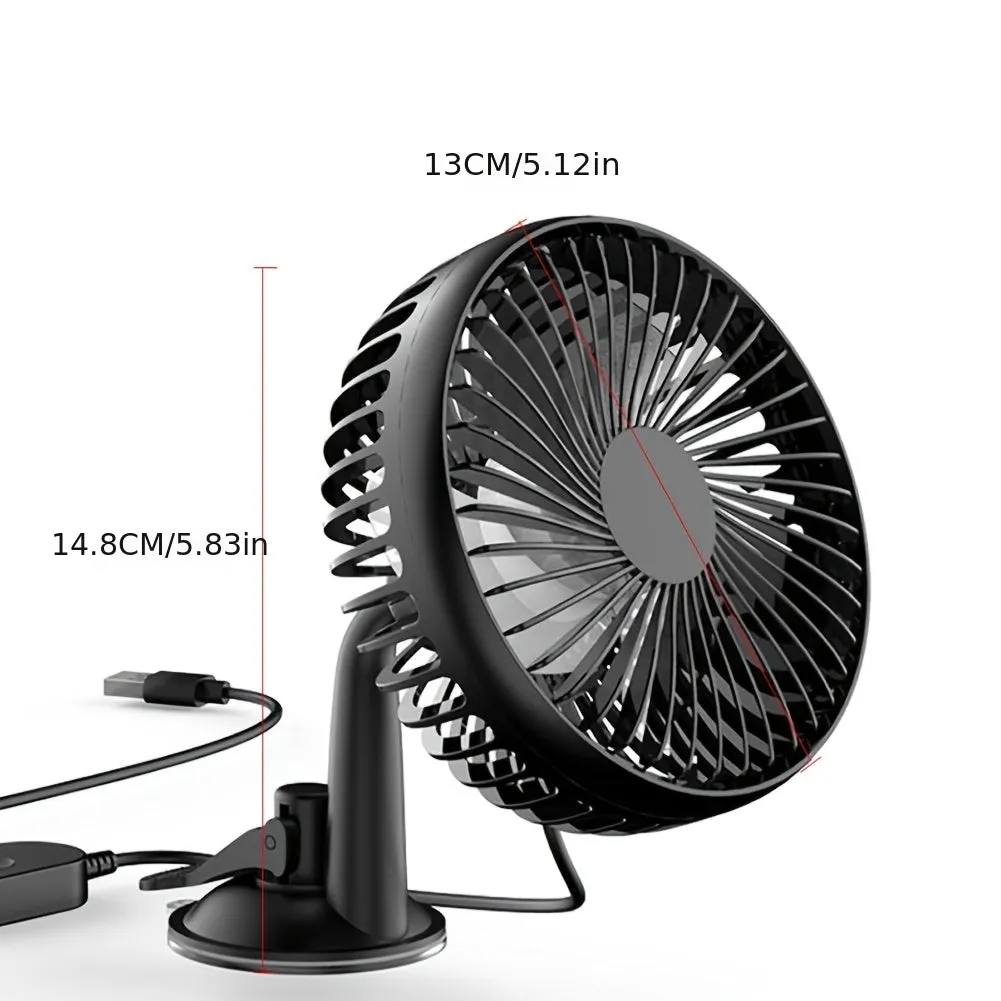 Stay Cool Anywhere, Anytime Portable USB Desk and Car Fan