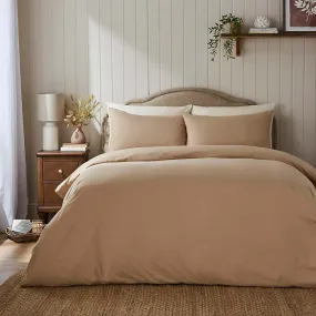 Super Soft Microfibre Plain Duvet Cover and Pillowcase Set