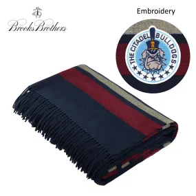 The Citadel, Spike and Stars logo, Brooks Brothers® Heritage Blanket