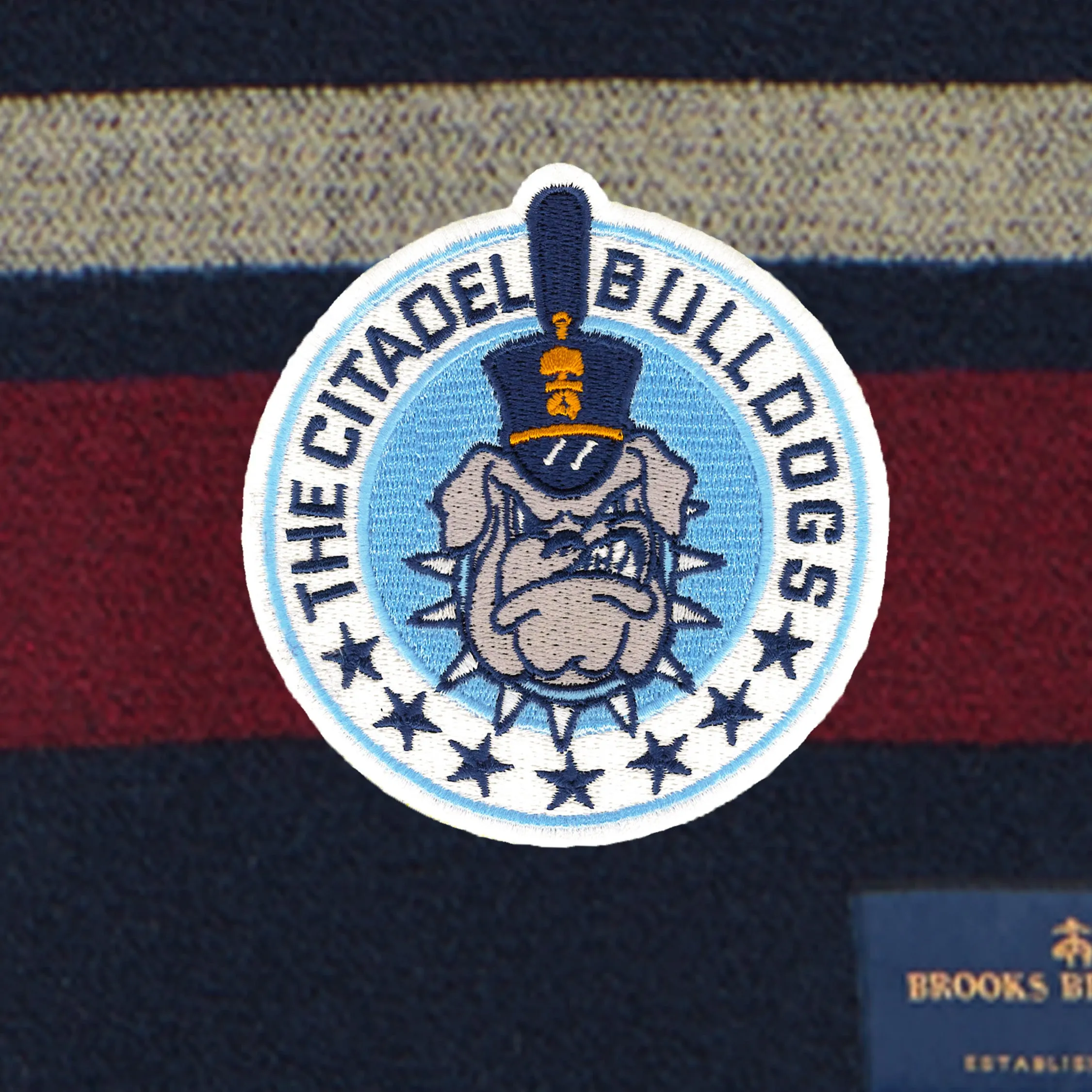 The Citadel, Spike and Stars logo, Brooks Brothers® Heritage Blanket