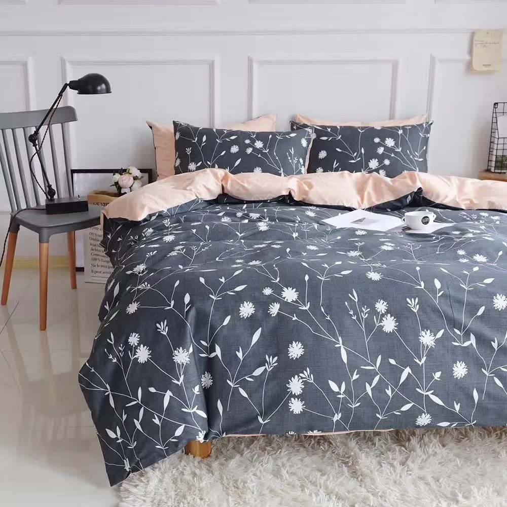 The Floral Navy Bed Set