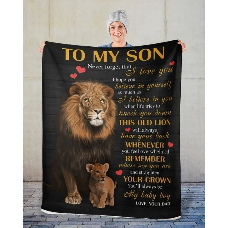 To My Son - From Dad - A384 - Premium Blanket