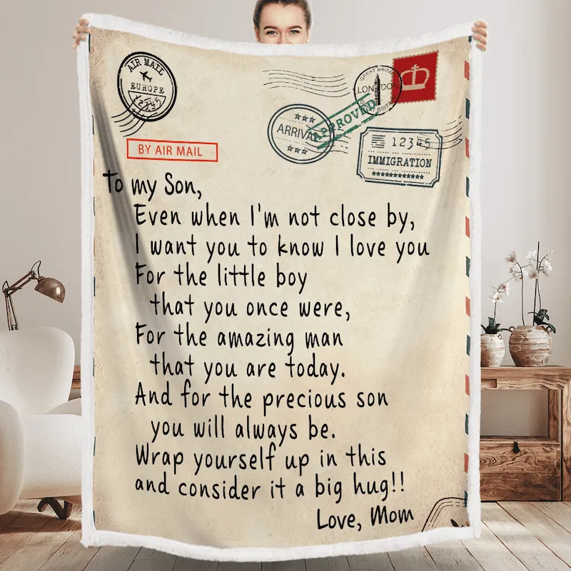 To My Son - From Mom - I Want You To Know G005 - Premium Blanket