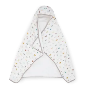 Toddler Hooded Towel - Animal Crowd