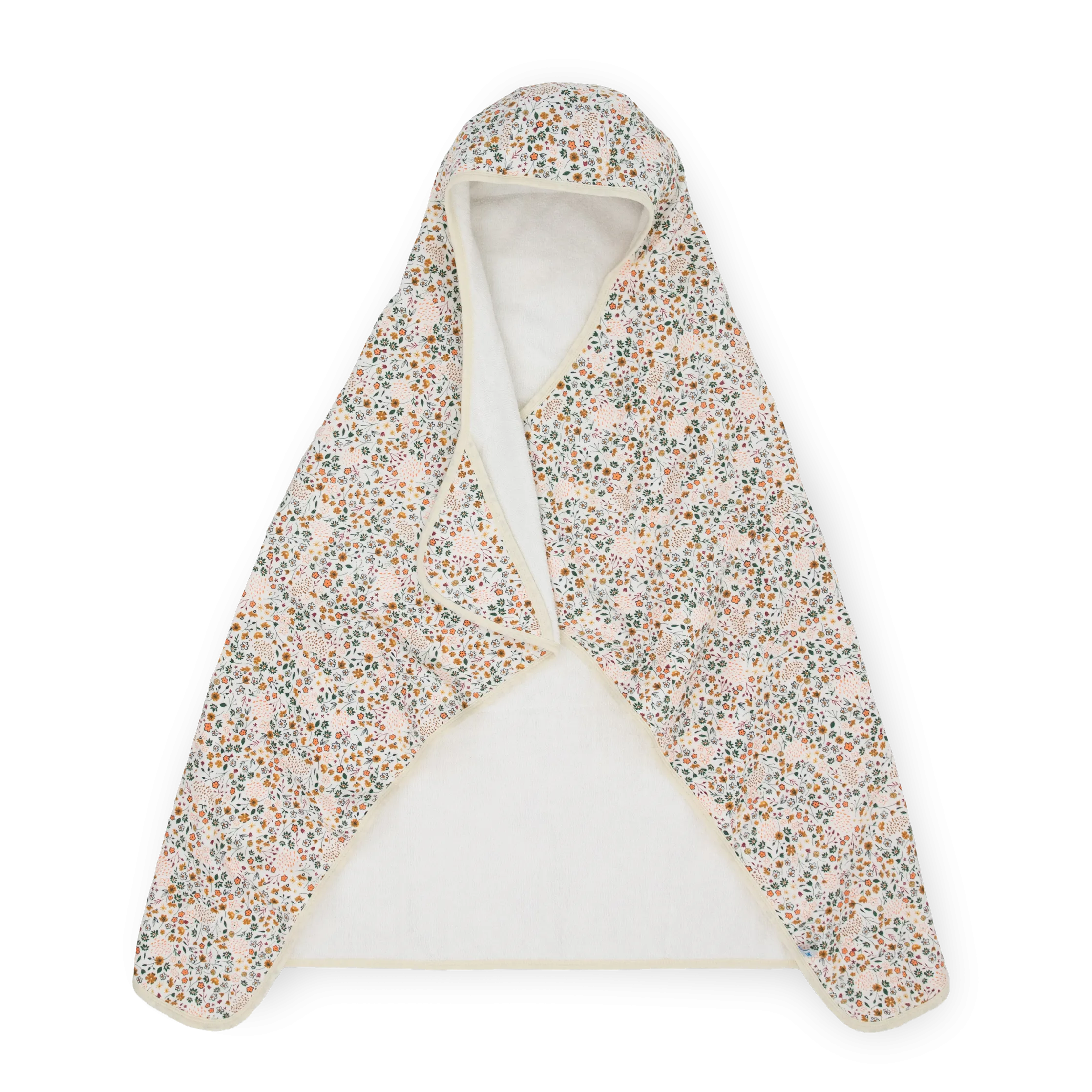 Toddler Hooded Towel - Pressed Petals