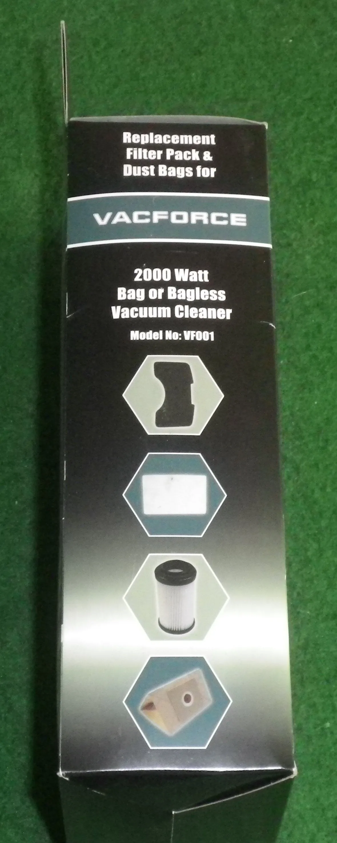 VacForce VF001 Vac Bag, Hepa & Motor Filter Set - Part # VF001-PACK