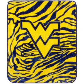 West Virginia Mountaineers Raschel Throw Blanket