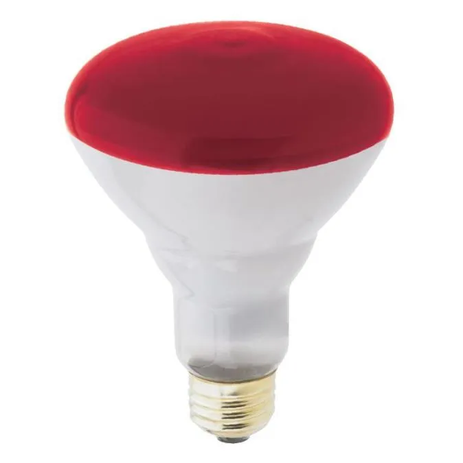 Westinghouse 0467200 75 Watt Incandescent BR30 Reflector Flood - Red - E26-Medium Base - 130 Volt - Box