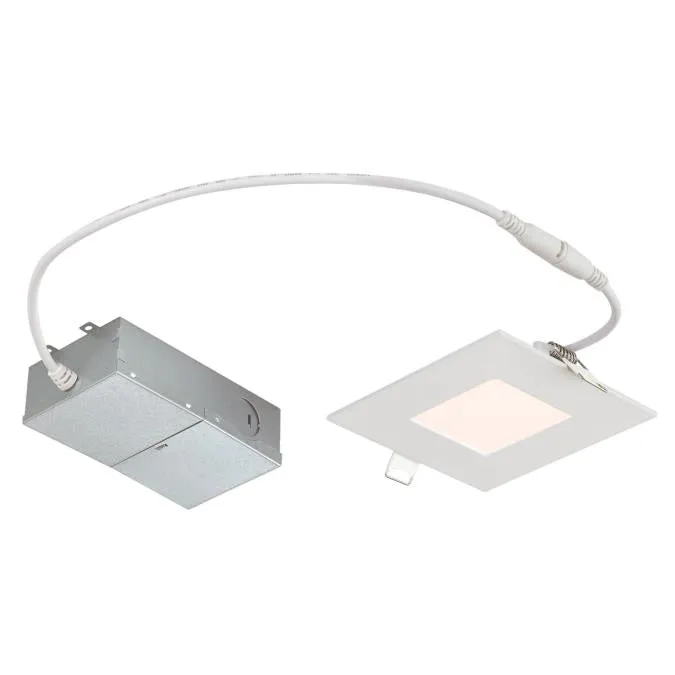 Westinghouse 5188000 4-Inch Slim Square Recessed LED Downlight - 10 Watt - 4000 Kelvin - ENERGY STAR