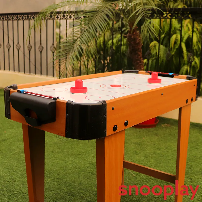 Wooden Air Hockey Table Top Game (with Legs)