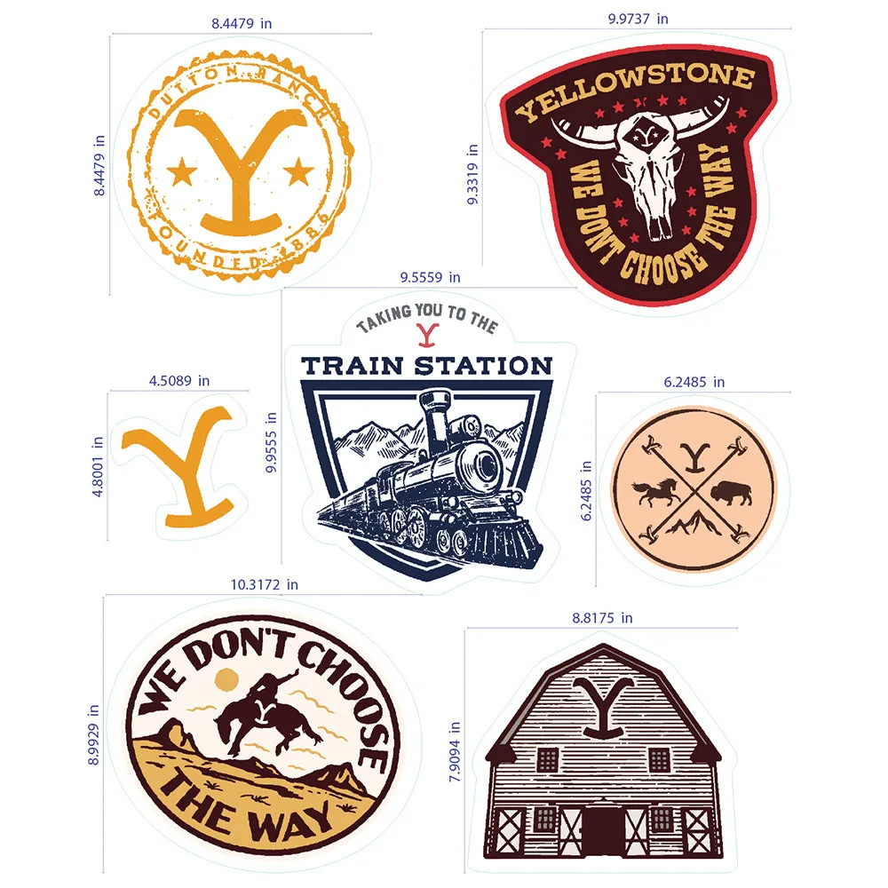 Yellowstone Badge Wall Stickers