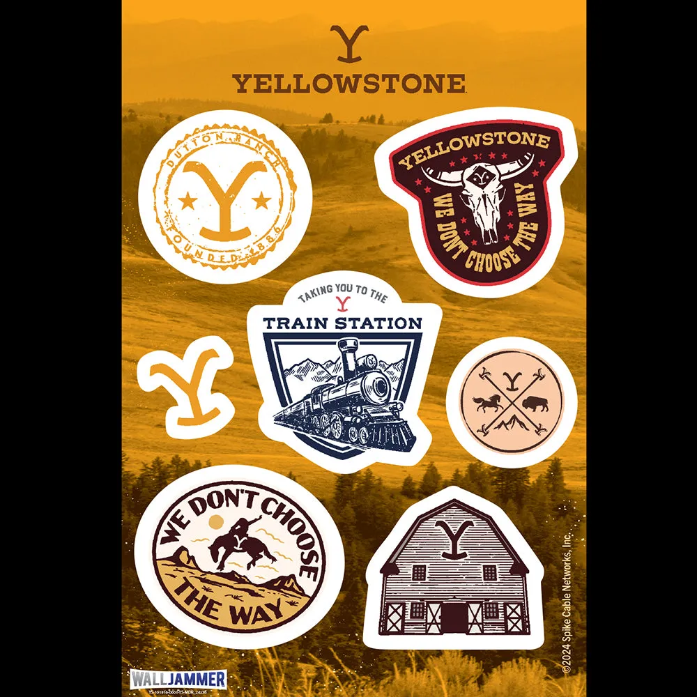 Yellowstone Badge Wall Stickers