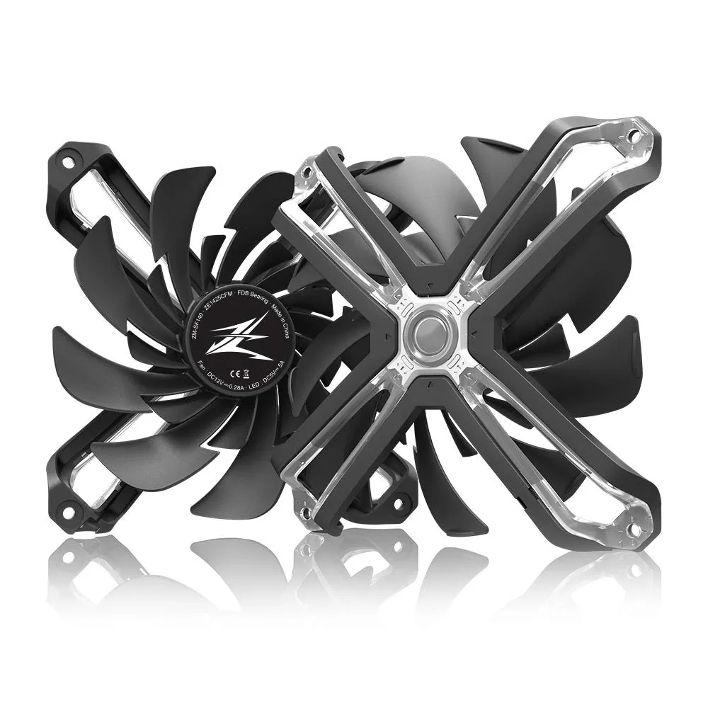 Zalman SF140 140mm High Performance RGB Cooling Fan with Biomimetics